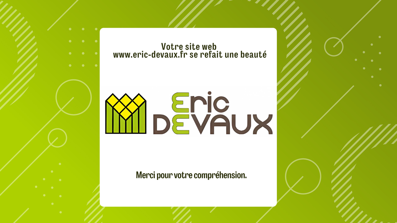 Site Eric Devaux en maintenance